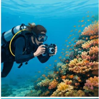 Reef photography without contact