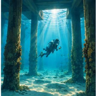 Diving under a jetty