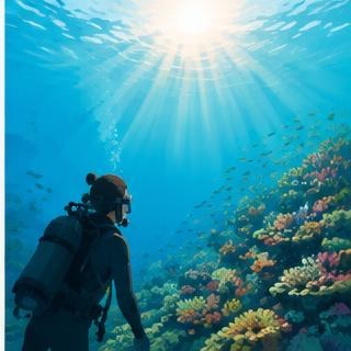 Reading sunlight underwater