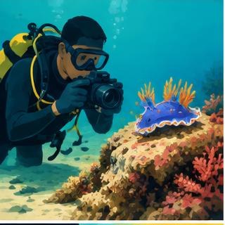 Finding a nudibranch, leaving it there