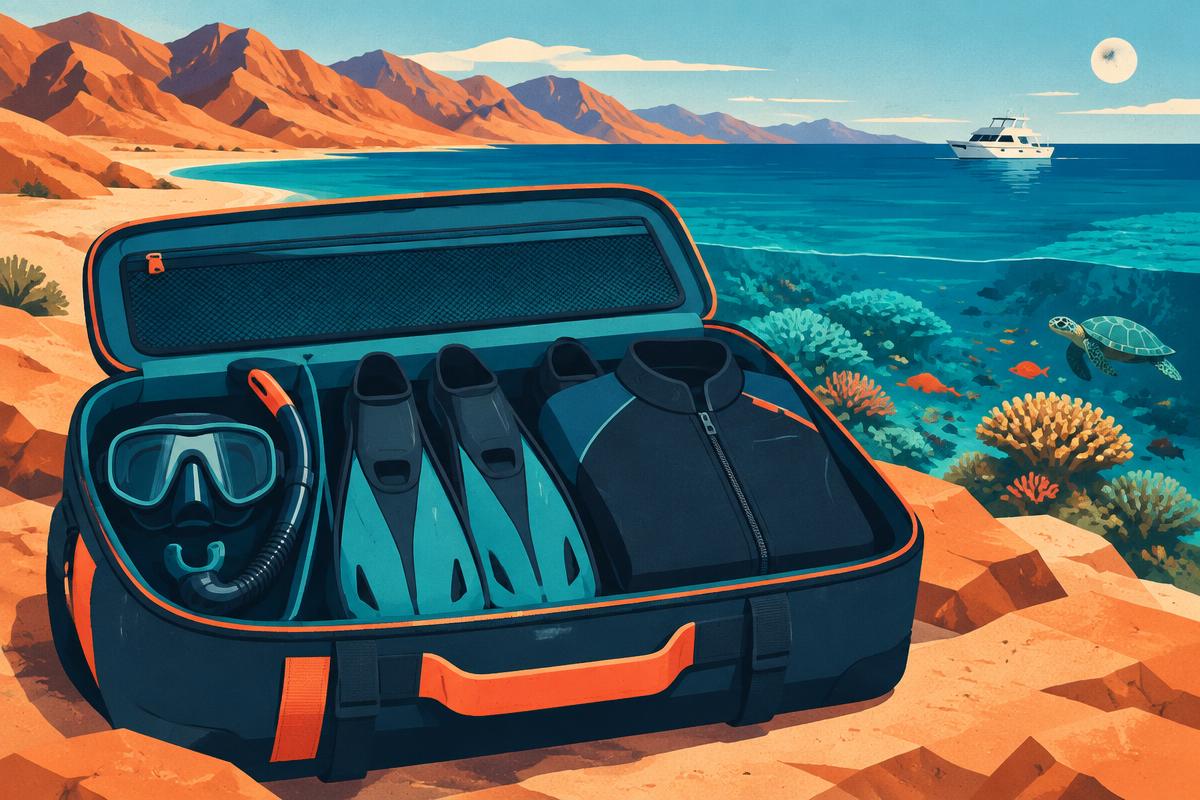 Recreational diver in clear warm blue water