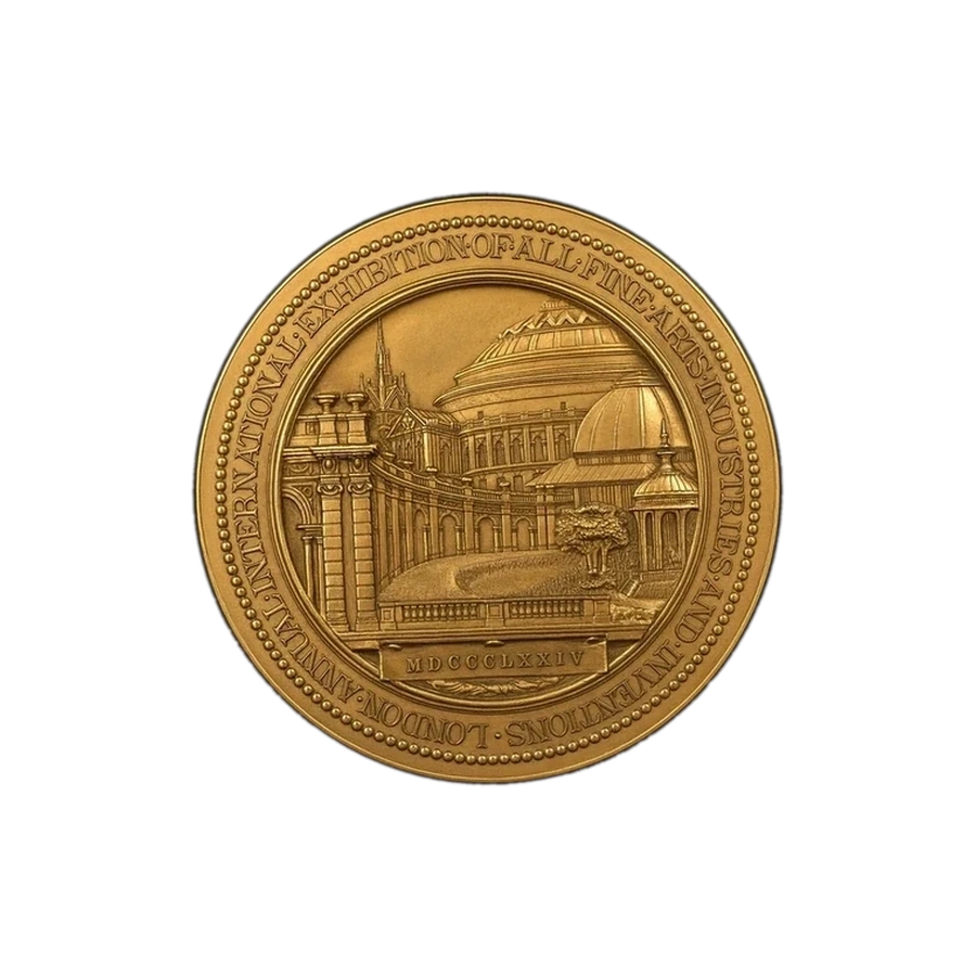 1874 London Annual International Exhibition — Reverse