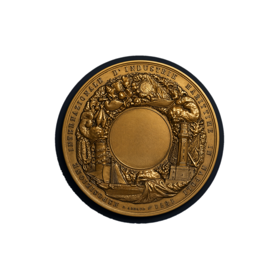 1871 Esposizione Internazionale d’Industrie Marittime — Reverse